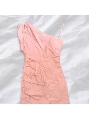 NWT Blush pink one-shoulder mini dress by Lamarque